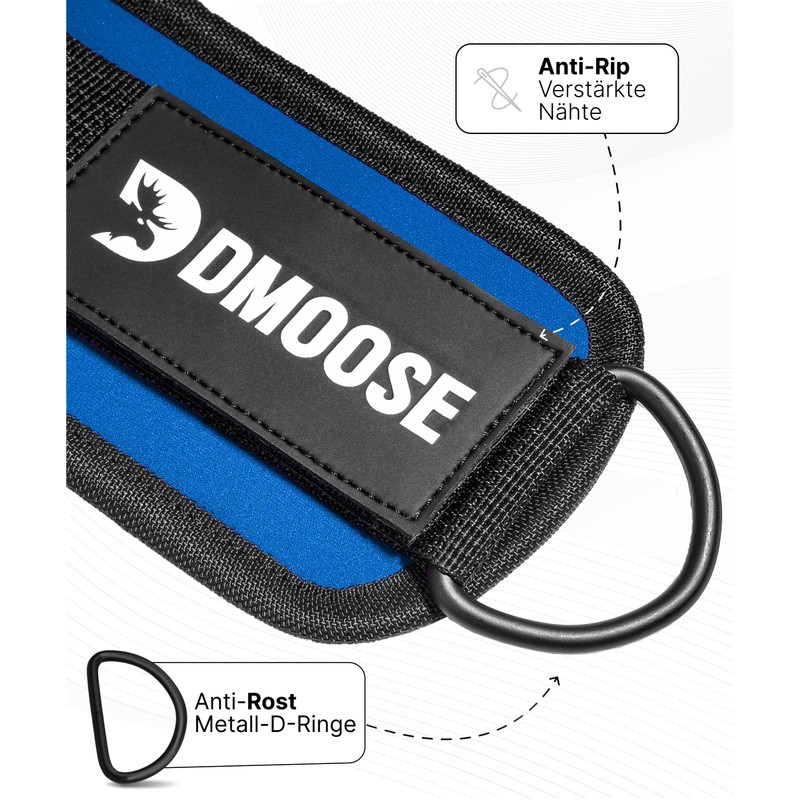 DMoose Fitness Foot Loops Cable Pull - Kickbacks Foot Loop