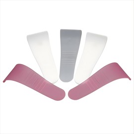 5Pcs Waxing Spatulas Reusable Non-Stick Wax Spatulas for Hair Removal Hard Wax Sticks Applicator Tools (white,pink and transparent)
