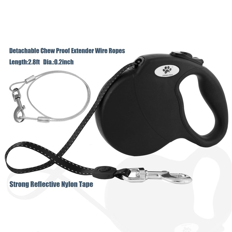 CROWN PAWS 16ft Retractable Dog Leash for Large Breed Dogs