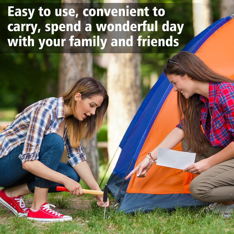 RITDVNI 20Pcs 7" Tent Pegs Ground Stakes, Metal Stakes, Camping