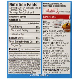 Jell-O Orange Sugar Free Gelatin Dessert Mix (24 ct Pack, 0.3 oz Boxes)