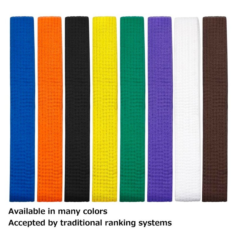 TopTie Karate Taekwondo Belt, Martial Arts Double Wrap Solid Rank