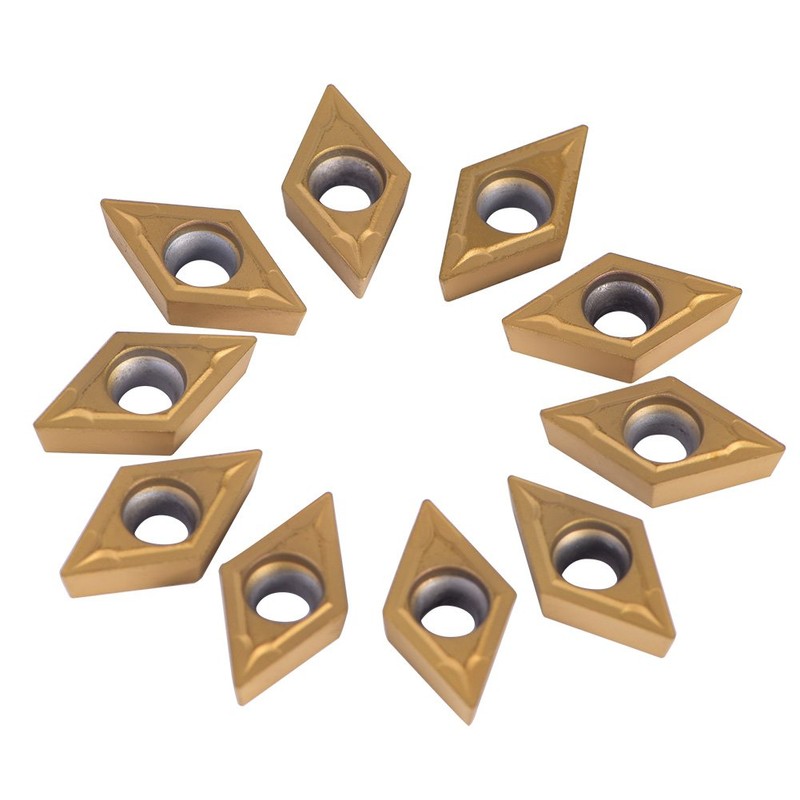 10pcs Diamond Shape Carbide Insert Cutters for Regular Stainless Steel