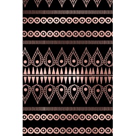 Rose Gold and Black Bohemian Composition Notebook - Small Ruled Notebook - 6x9 Lined Notebook (Softcover Journal / Notebook / Diary) (6x9 Lined Softcover Notebook, Band 5)