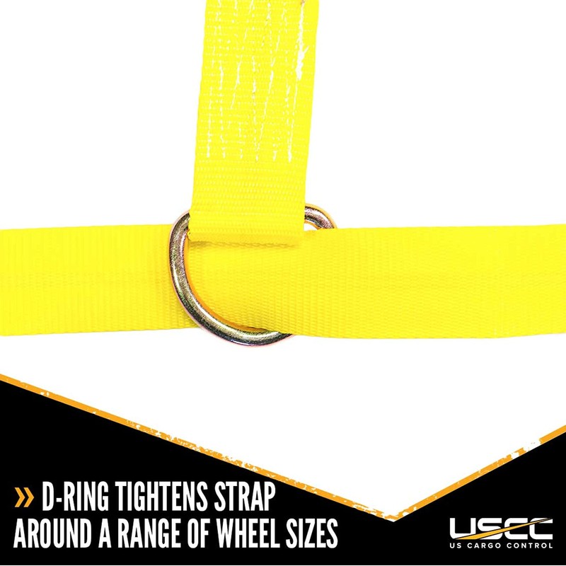 US Cargo Control Adjustable Tow Dolly Basket Straps with Flat