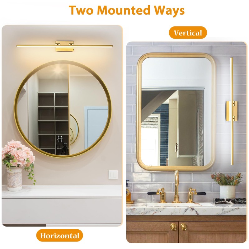 BrkNit LED Bathroom Vanity Light, Modern Bathroom Light Fixture Over