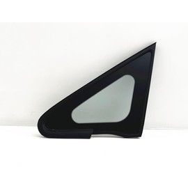 Black Moulding Style Tempered Driver Left Side Front Vent Window Vent Glass Compatible with Nissan Versa 4-Door Hatchback 2007-2013 Models