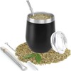 SZKKQKJ Stainless Steel Double Walled Heat Resistant Mate Tea Cup