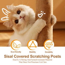 KKHAN Cat Tree for Indoor Cats Large Adult, 74.4 inch Tall Cat Tree Tower with Litter Box Enclosure, Wall Mounted Wall Mounted Cat Tree Cat Tree Tall