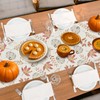 DTCSWACN Orange Pumpkins Fall Maple Leaves Thanksgiving Table Runner, Seasonal
