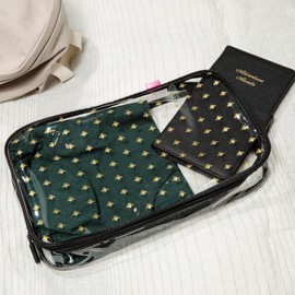 MIAMICA 3-Piece Luggage Packing Cubes, Black Bee Clear Design – Includes Small, Medium and Large Suitcase Organizers with Durable Design