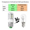 ＷeiXuan LED Refrigerator Bulb KEI D34L, E26 LED Light, 3W