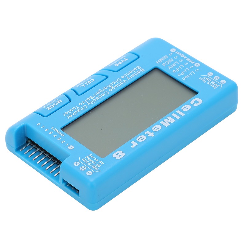 CellMeter‑8 Multifunctional LCD Battery Capacity Checker Backlight Voltage Servo Tester