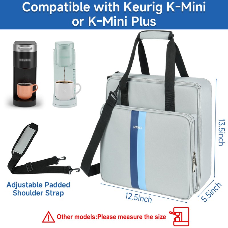 Coffee Maker Travel Bag Compatible with Keurig K-Mini,Single Serve Coffee