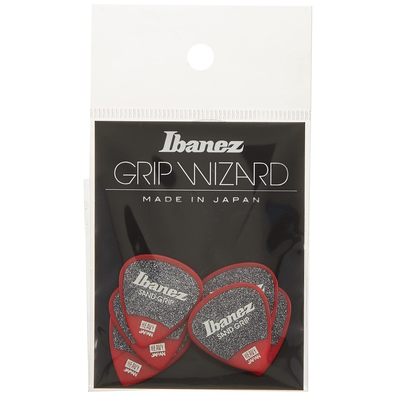 IBANEZ Grip Wizard Series Sand Grip Heavy Flat Pick -