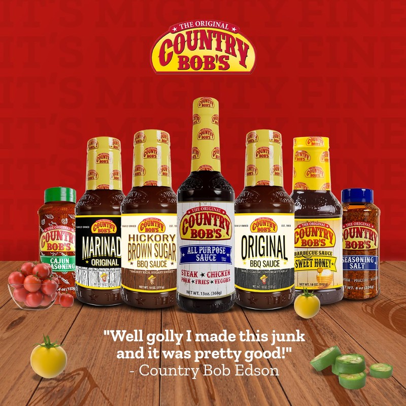 Country Bob's Original Seasoning Salt - Salty & Peppery Blend