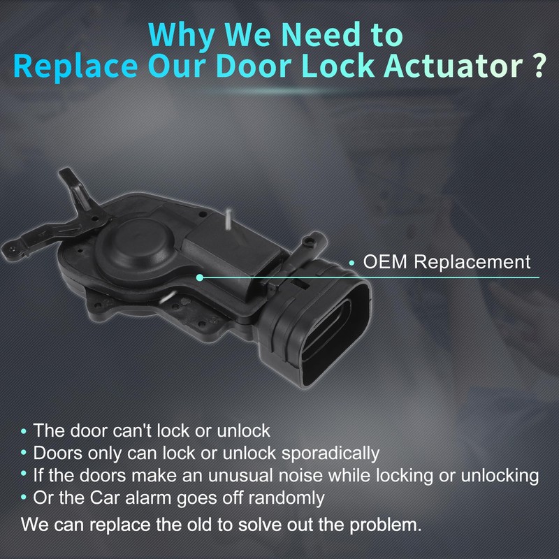 X AUTOHAUX Replacement Front Left Driver Side Power Door Lock