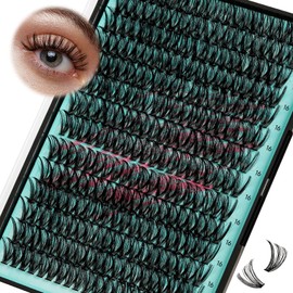 Lash Clusters Wispy 280PCS Eyelash Extension 40D Cluster Lashes Individual Lashes DIY Lash Extension Natural Look Cluster Eyelash Extensions Soft False Eyelashes at Home for Beginners(16mm)