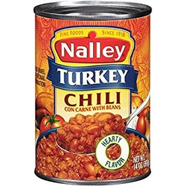 Nalley, Canned Chili, 15oz Can (Pack of 6) (Choose Flavors Below) (Turkey Chili Corn Carne With Beans)