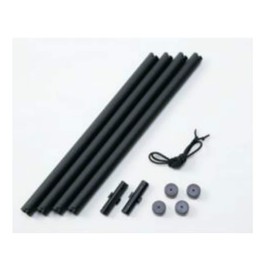 三陽商事 タペストリー棒スマートMブラック 軸棒長さ27cm(1本あたり)