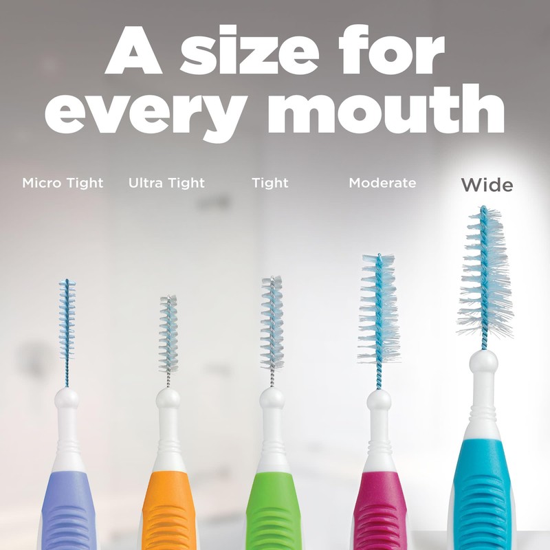 GUM Proxabrush Go-Betweens - Wide - Interdental Brushes - Soft