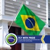 Brazil Flag 3 x 5 Foot【Fly Breeze】, Quadruple Stitched 100D