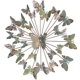 XAONIEN Large Metal Butterfly Wall Art Decor for Outdoor Indoor