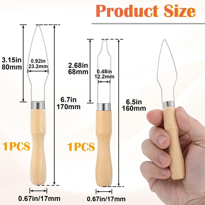 STSTR 2 Packs Easy Button Hook, Steel Button Helper Tool