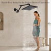 Rain Shower Head Extension Arm, 16 Inch Joint Metal Shower