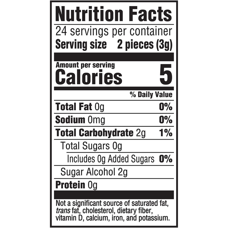 Dentyne Ice Peppermint Sugar Free Chewing Gum, 60 Packs of