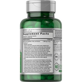 Horb?ach Horb?ach Mega Fruits and Veggies Supplement | 100 Capsules | Vegetarian, Non-GMO and Gluten Free