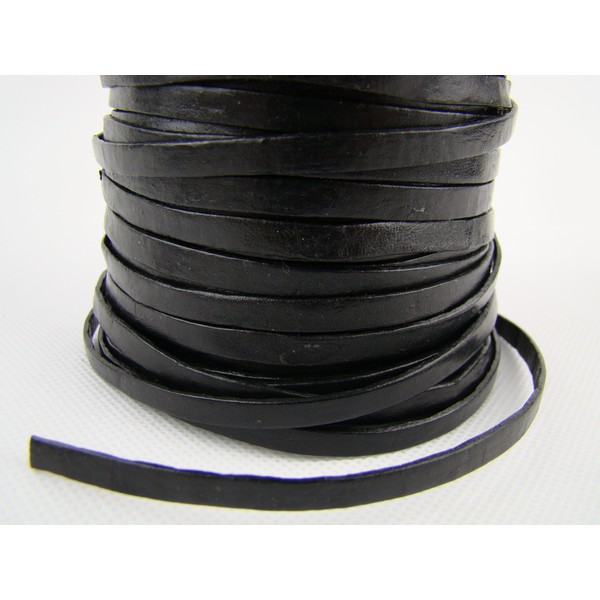esnado Leather Cord 10 m Width 5 mm Thickness 1.5