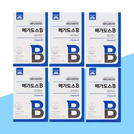 Goryeo Eundan Korea Eundan Megadose B Vitamin B Complex 850mg x 60 tablets x 6 boxes (12 months supply) / 고려은단 메가도스B 비타민B군 850mg x 60정 x 6박스(12개월분)