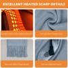 CLOVDREM Heated Scarf for Women,Men Rechargeable Heating Scarf for Neck