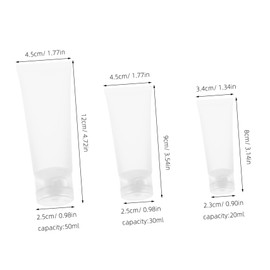 Ipetboom 30pcs Travel Dispensing Hose Refillable Empty Plastic Squeeze Bottles for Toothpaste Shampoo Lotion Pe Material