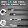 SHALL Mini Grease Gun Kit (3.52OZ, 3000PSI) with Accessories: 2x