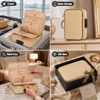 Fireproof Travel Jewelry Organizer Case with Lock & 6 Binder