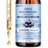 1300MG Magnesium Glycinate Liquid, with Magnesium Taurate ＆ Magnesium Citrate,
