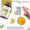 Turmeric Capsules - 180 Vegan Capsules for 6 Months Supply