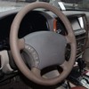 Loncky Custom Genuine Leather Steering Wheel Cover for Land Cruiser