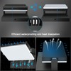 120W Modern Sleek LED Flood Light, 18000LM Area Light Dusk