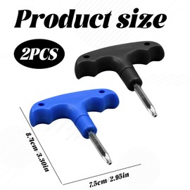 Eophmi Golf Driver Wrench Tool, 2PCS Callaway Driver Tool, Golf Wrench Tools with Plastic Handle, Golfs Torque Wrenches for Golfs Club, Drivers Shaft Adapter Torque Sleeve (Blue)