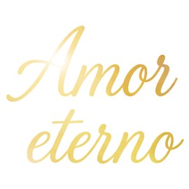 Amor Eterno Backdrop Vinyl Decal – Romantic Spanish Love Quote Wall Sticker, Wedding & Anniversary Party Decor, Día de Los Muertos Celebration Sign (ig6625) (S 11 in X 14.2 in)