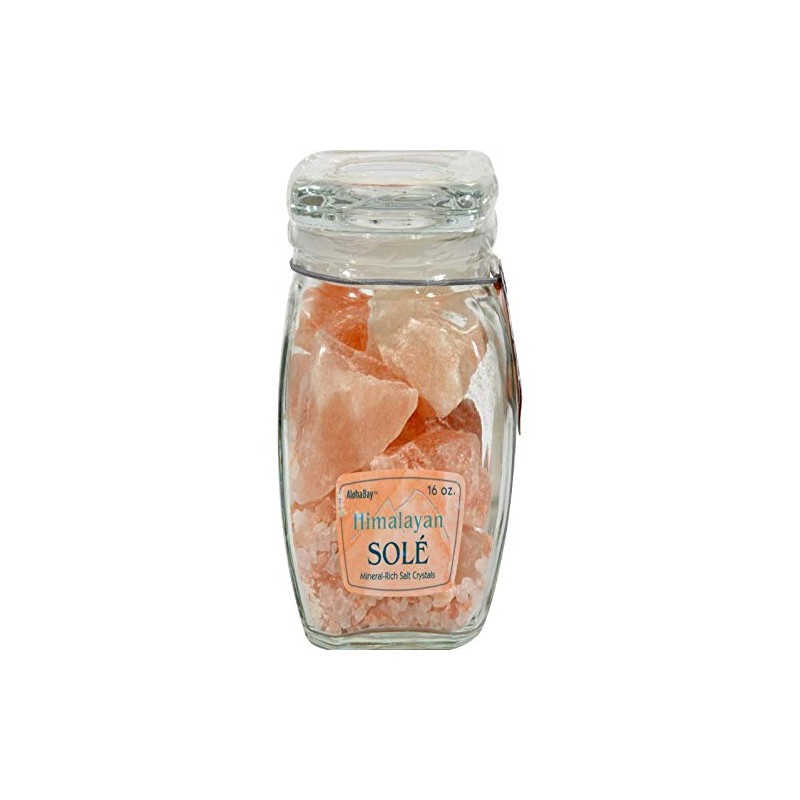 Himalayan Salt Sole Chunks in Jar, 16 Ounce
