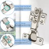CVIUYO 10 Pcs 35mm Soft Close Kitchen Cabinet Hinges, Concealed