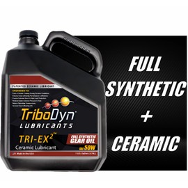 TriboDyn TRI-EX2 Full Synthetic 50W Gear Oil with Ceramic Coating (1 Gallon)