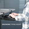 VIVO Large Height Adjustable Clamp-on Keyboard Tray, Extra Sturdy Pull