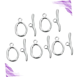 5 Pcs Necklace Toggle Clasps Bracelet Clasp Connector Jewelry Making Charms Findings Charm Necklace Multi Necklace Clasp Jewelry Connector Clasps Chain Stainless Steel Medal Ot