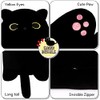 MIAOHAHA Long Plush Black Cat Toy Kids Plush Toy Pillow