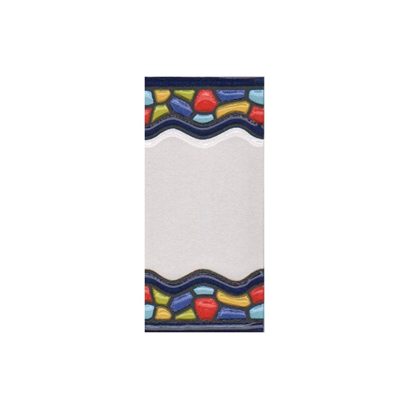 Spanish Ceramic Numbers & Letters Tiles Church Window Design Tile